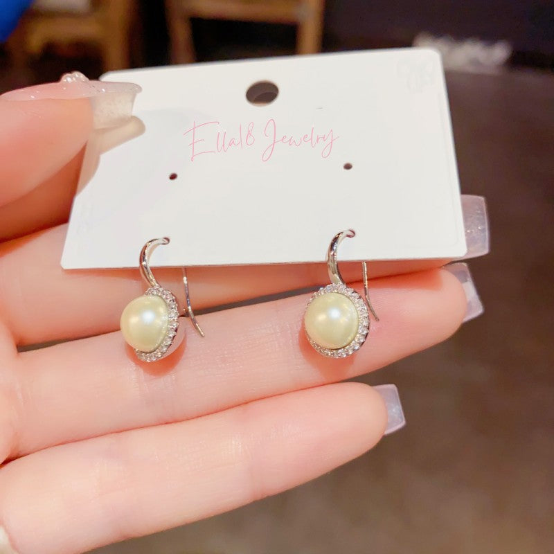 14K Gold-plated Vintage Pearl Earrings