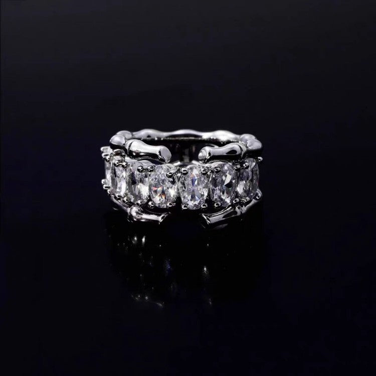 14K Gold Plated Zircon Adjustable Rings(2 Pcs)