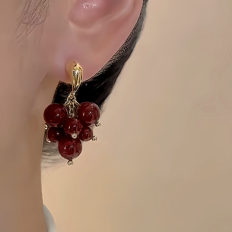18K Gold-Plated Bunch Of Grape Earrings