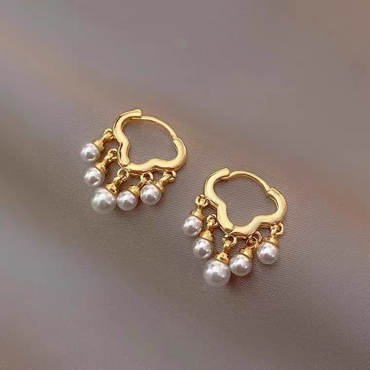 18K Gold-Plated Cloud Pearl Earrings