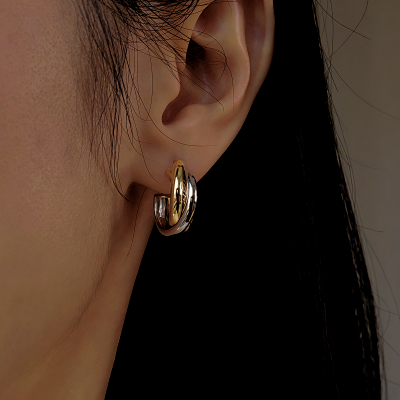 18K Gold-Plated Polished Hoop Earrings