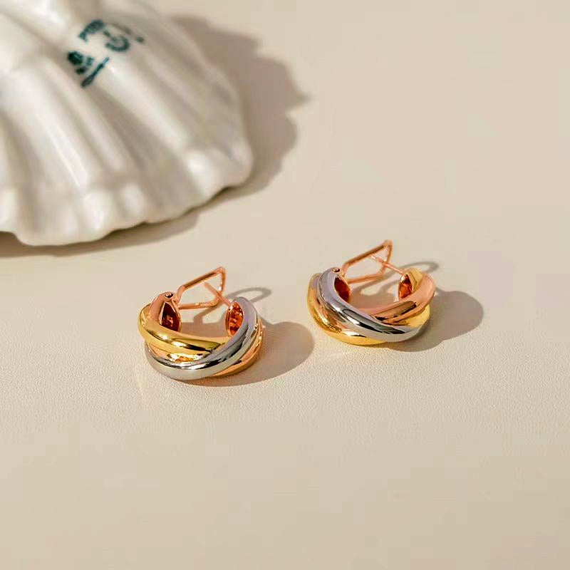 18K Gold-Plated Polished Hoop Earrings