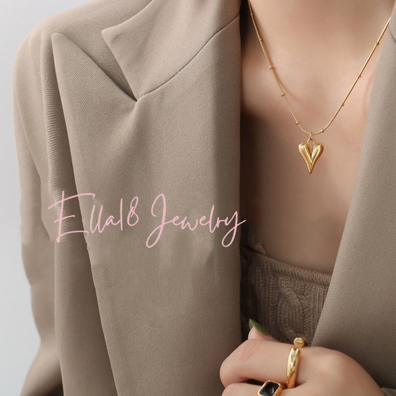 18K Gold Plated Heart-Design Necklaces