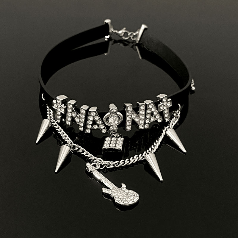 Alphabet Guitar Leather Necklaces