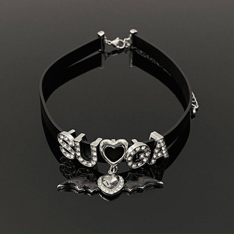 Black Heart Wing Choker