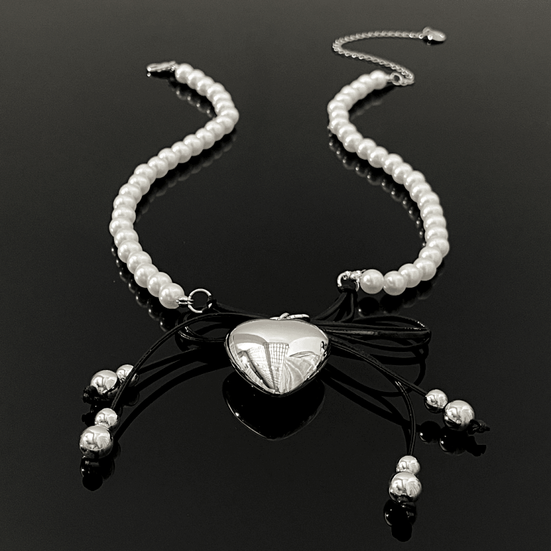 Bow Heart Necklaces