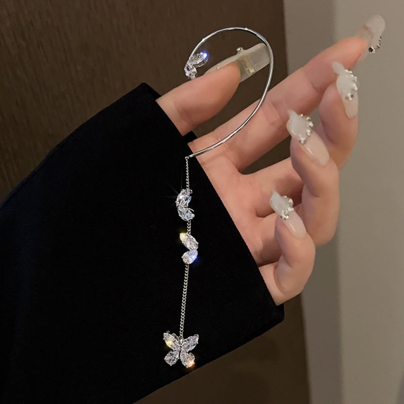Butterfly zircon Ear Cuffs(1 Pair)