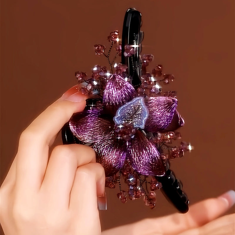 Copper Wire Double-Sided Flower Hair Clips