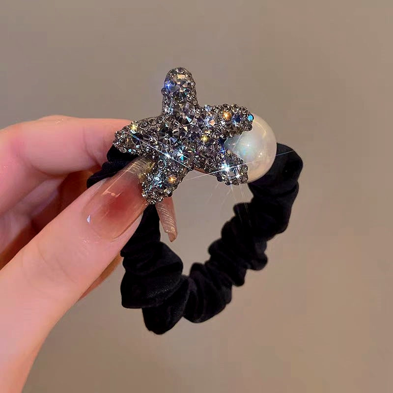 Elegant Rhinestone Star And Pearl Hairband