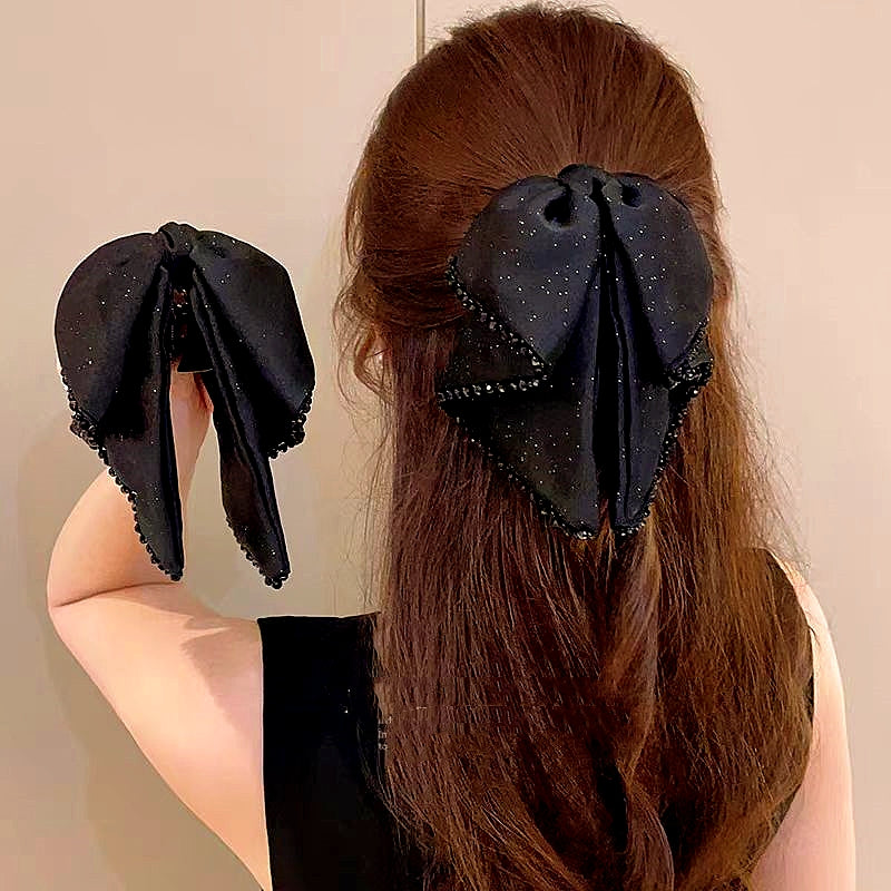 Elegant Starlight Streamer Bow Hair Band