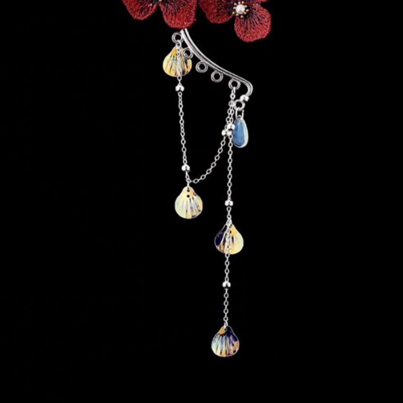 Red Flower Cuffs ( 1 Pair )