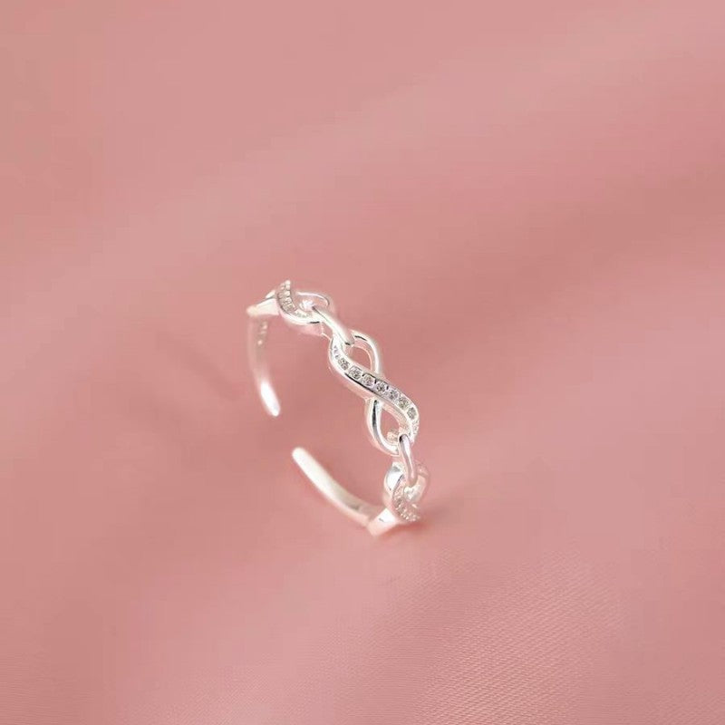 Sterling Silver Adjustable Interlocking Rings