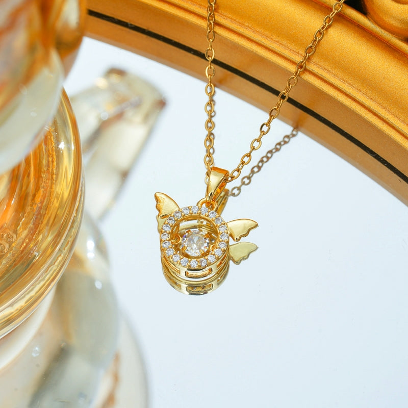 Sterling Silver Angel Wings Necklace