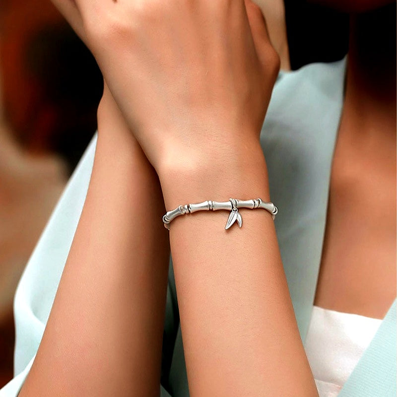 Sterling Silver Bamboo Bracelets
