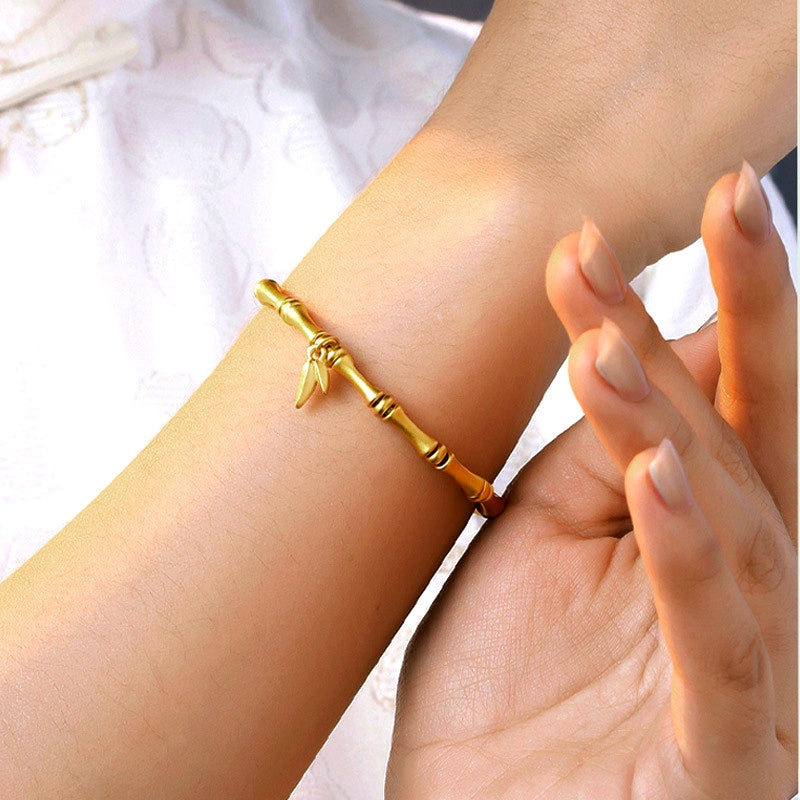 Sterling Silver Bamboo Bracelets