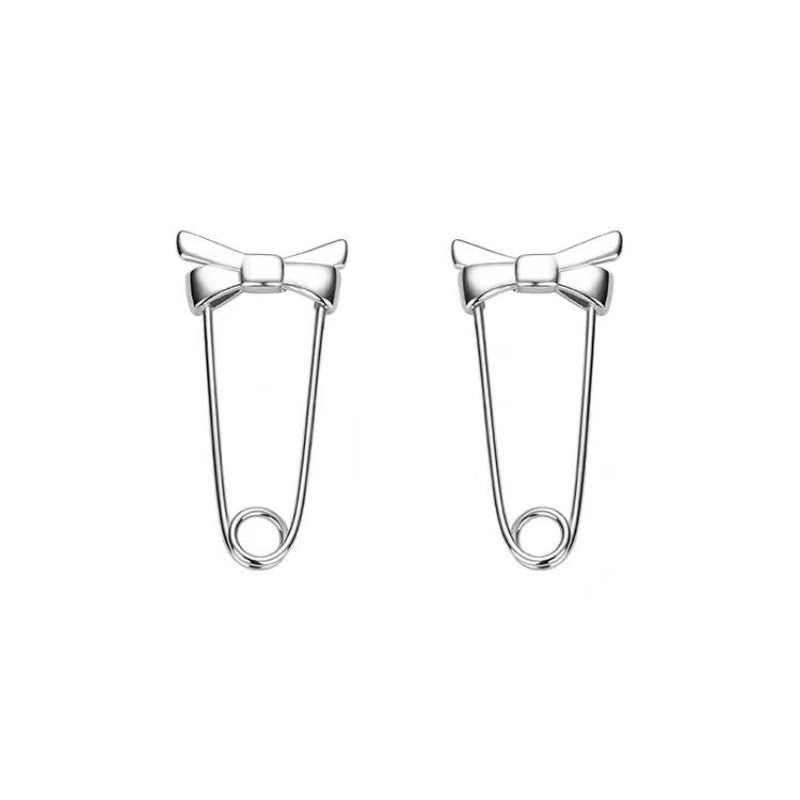 Sterling Silver Bow Earrings