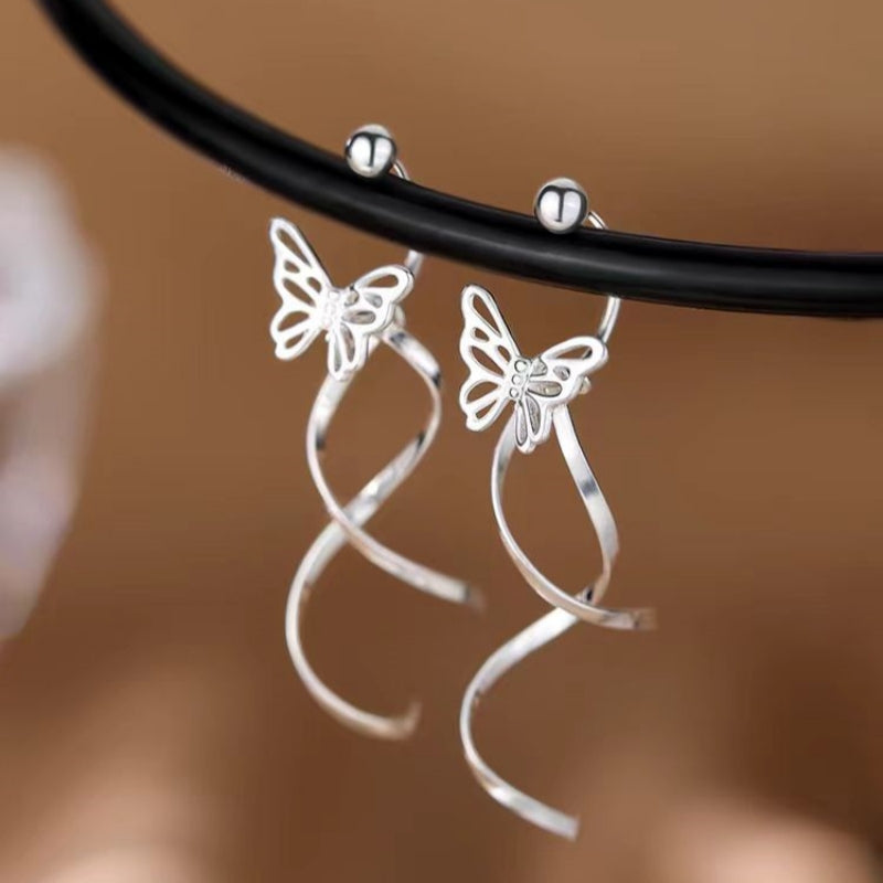 Sterling Silver Bow Earrings