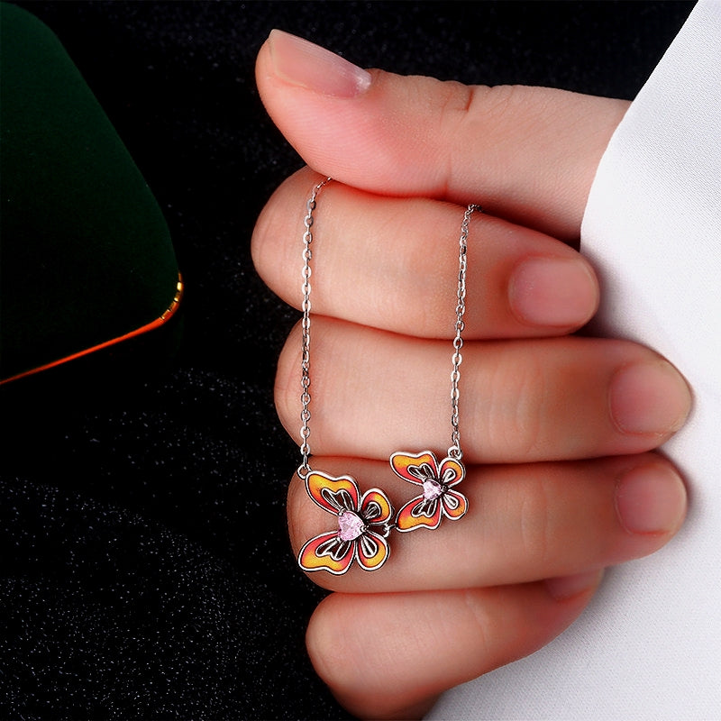 Sterling Silver Butterfly Necklace