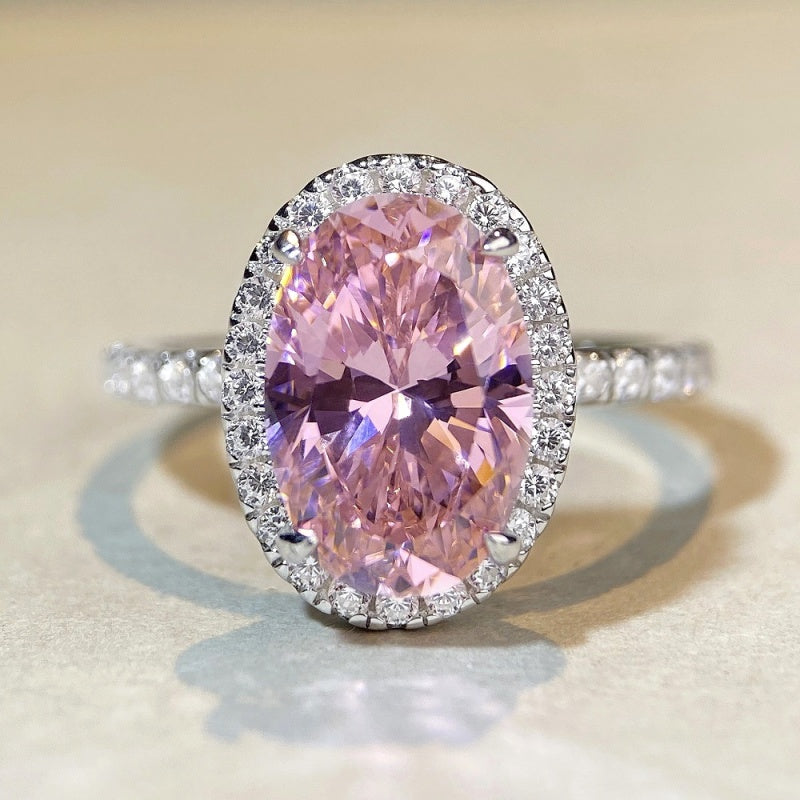 Sterling Silver Carbon Diamond Ring