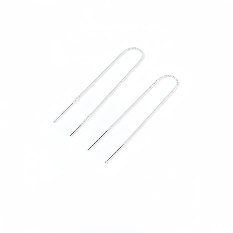 Sterling Silver Chain Threader Earrings