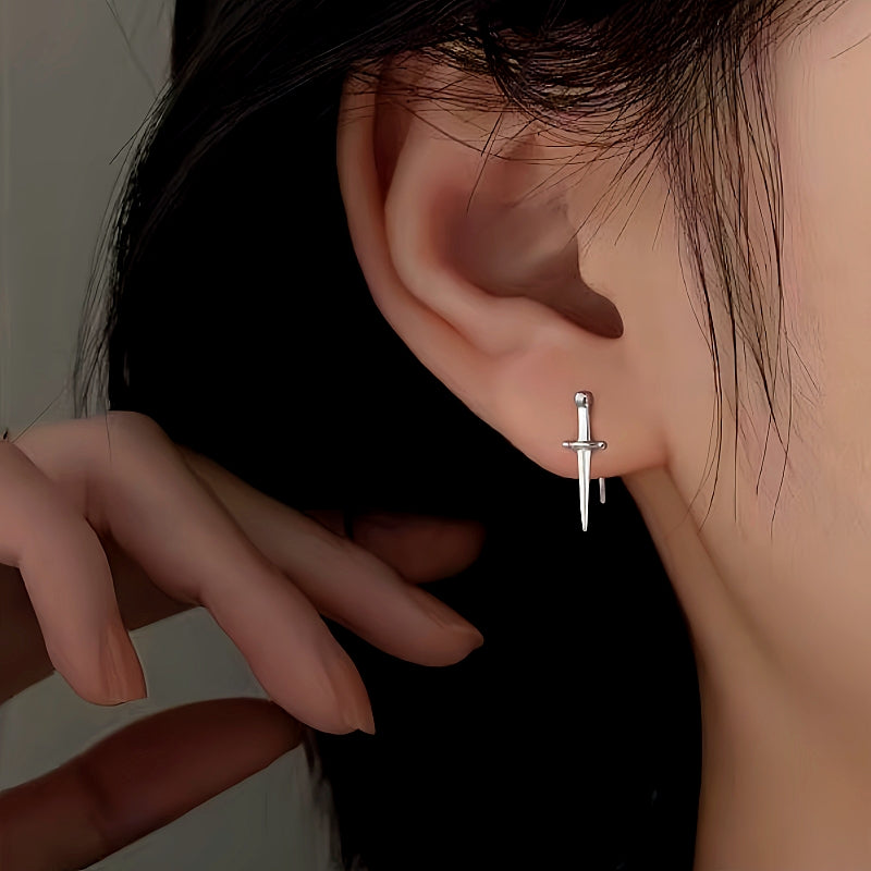 Sterling Silver Cross Earrings