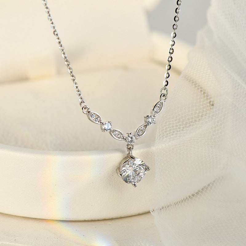 Sterling Silver Diamond Necklaces