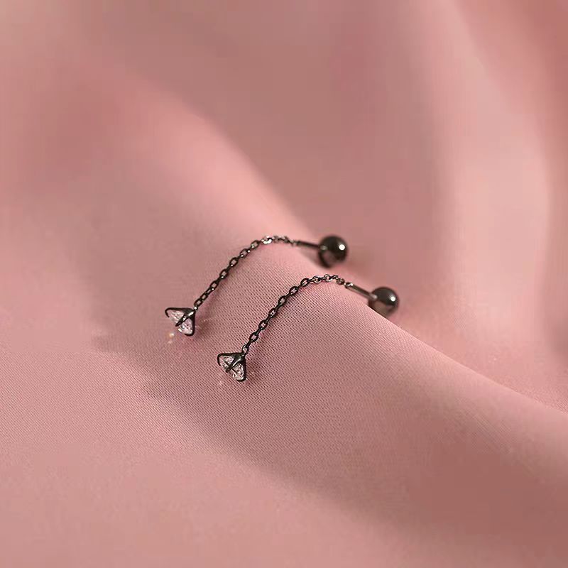 Sterling Silver Diamond Pearl Earrings