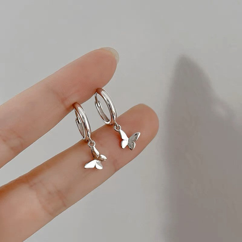 Sterling Silver Elegant Butterfly Earrings