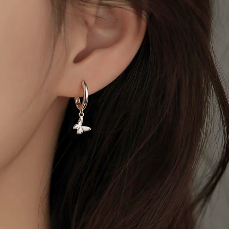 Sterling Silver Elegant Butterfly Earrings