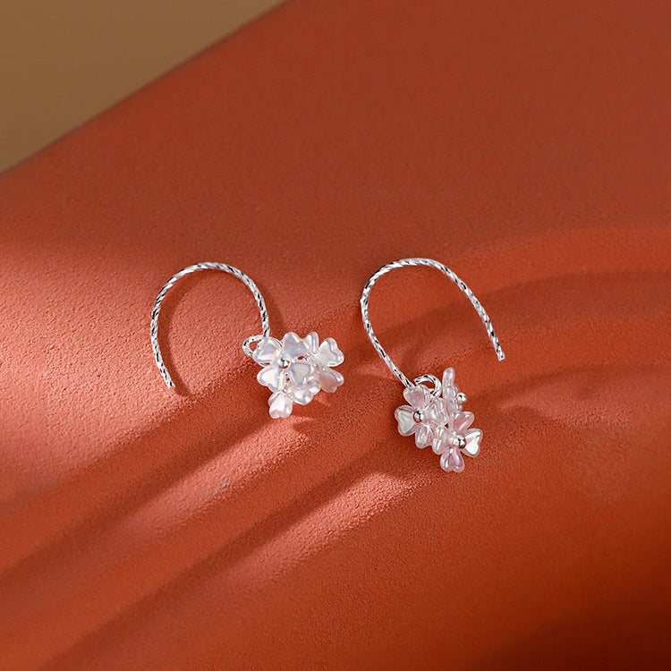 Sterling Silver Flower Earrings