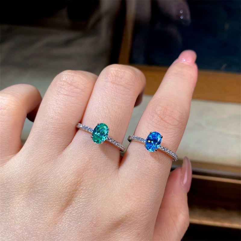 Sterling Silver Ice Diamond Rings