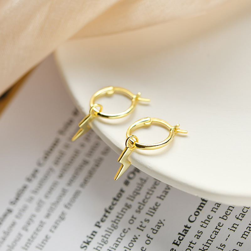Sterling Silver Lightning Earrings