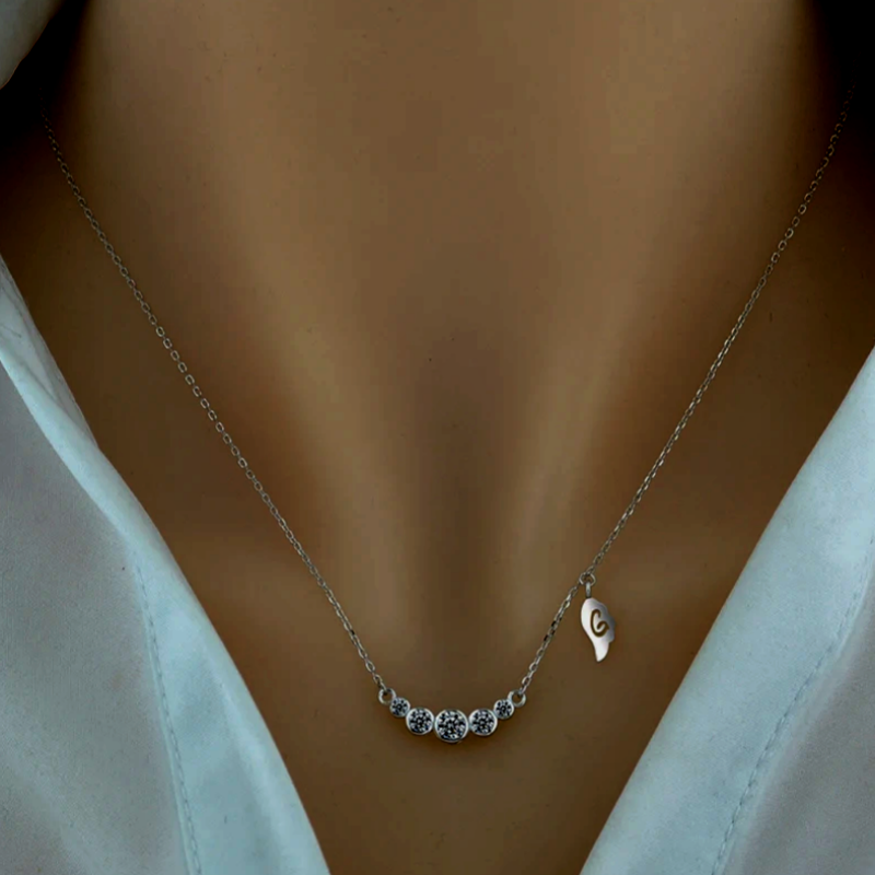Sterling Silver Luxury Zircon Necklace