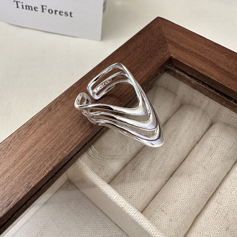 Sterling Silver Multi-Layer Rings