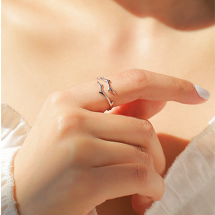 Sterling Silver One Deer With Your Antlers Rings
