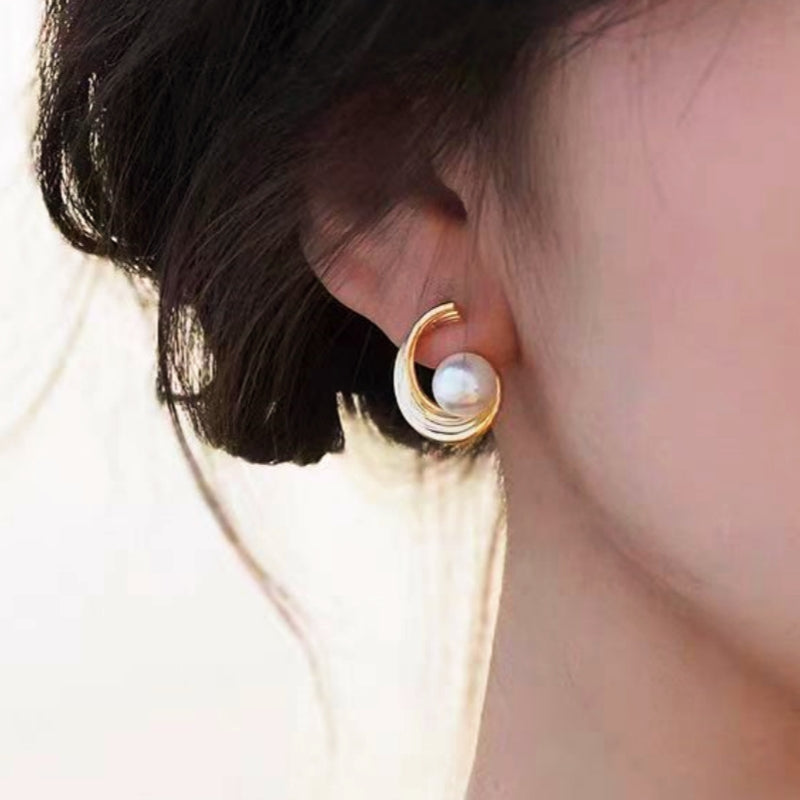 Sterling Silver Pearl Earrings