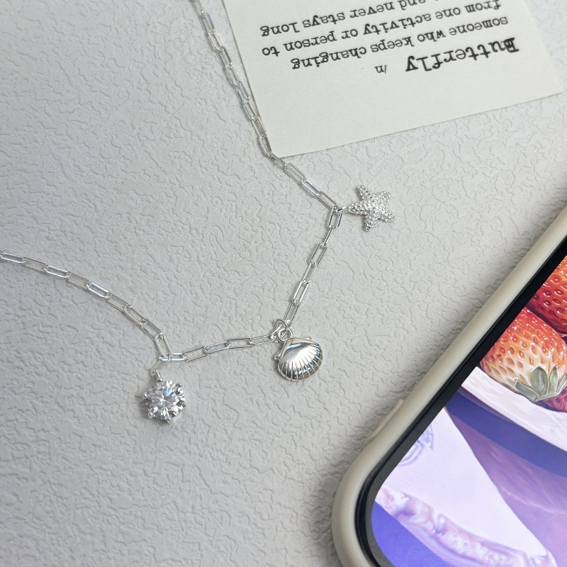 Sterling Silver Shell Starfish Bracelets And Necklaces