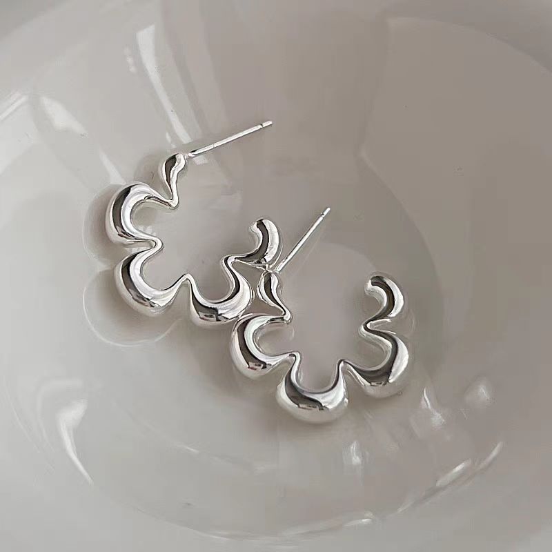 Sterling Silver Small Flower Earrings