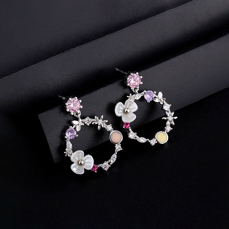 Sterling Silver Super Fairy Flower Earrings