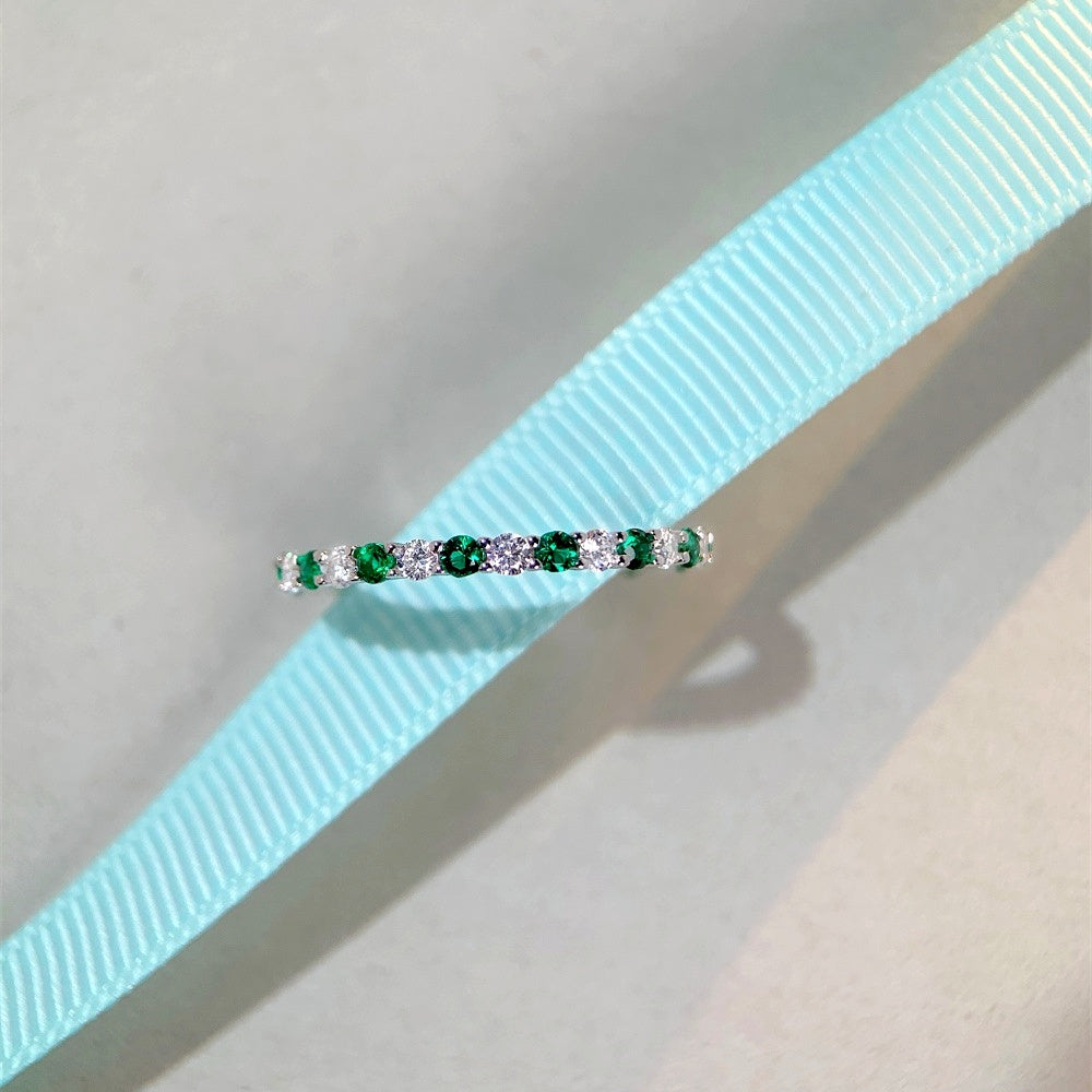 Sterling Silver Zircon Diamond Gemstone Rings