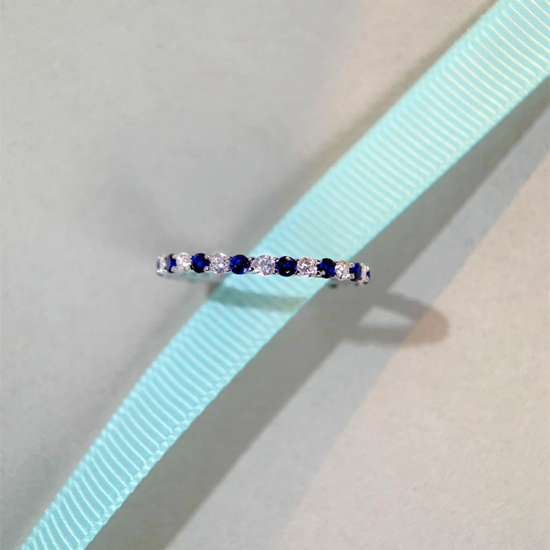 Sterling Silver Zircon Diamond Gemstone Rings