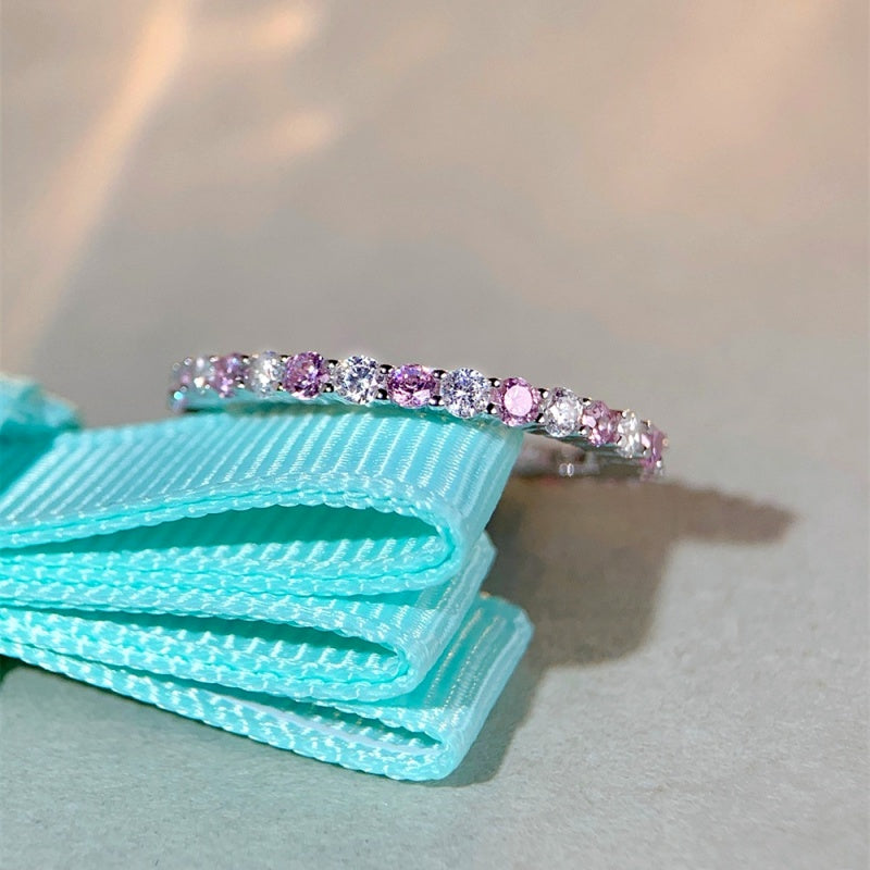 Sterling Silver Zircon Diamond Gemstone Rings