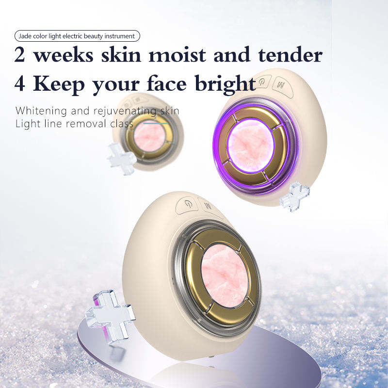 Jade Glow LED Facial Massager – 4 Light Modes for Lift & Glow