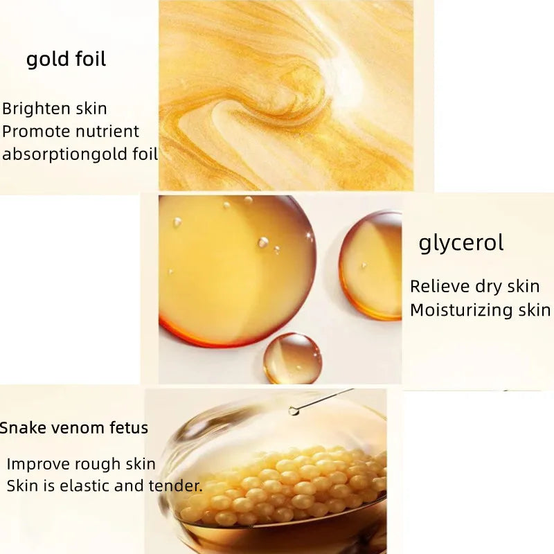 Retinol Snake Venom Peptide Gold Mask Moisturizing Skin Care
