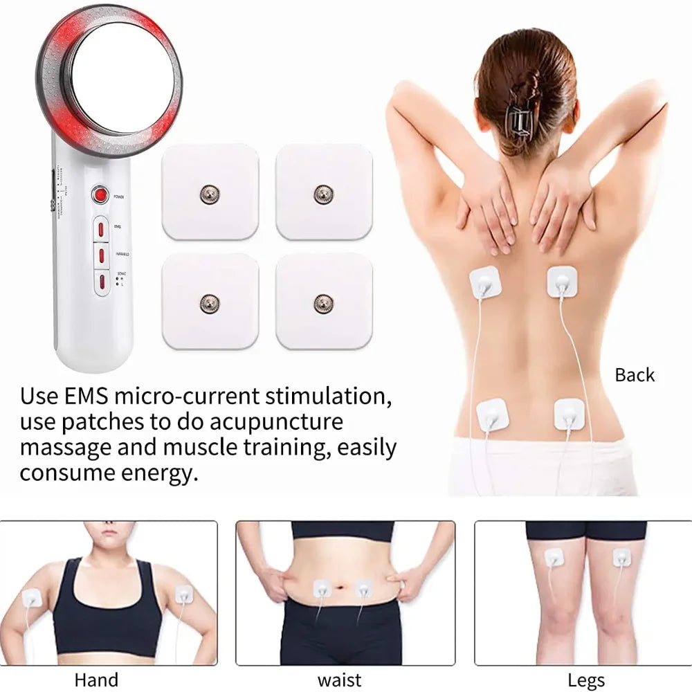 Ultrasonic 3 em 1 Cavitation EMS Slimming Massager | Beauty Boost®