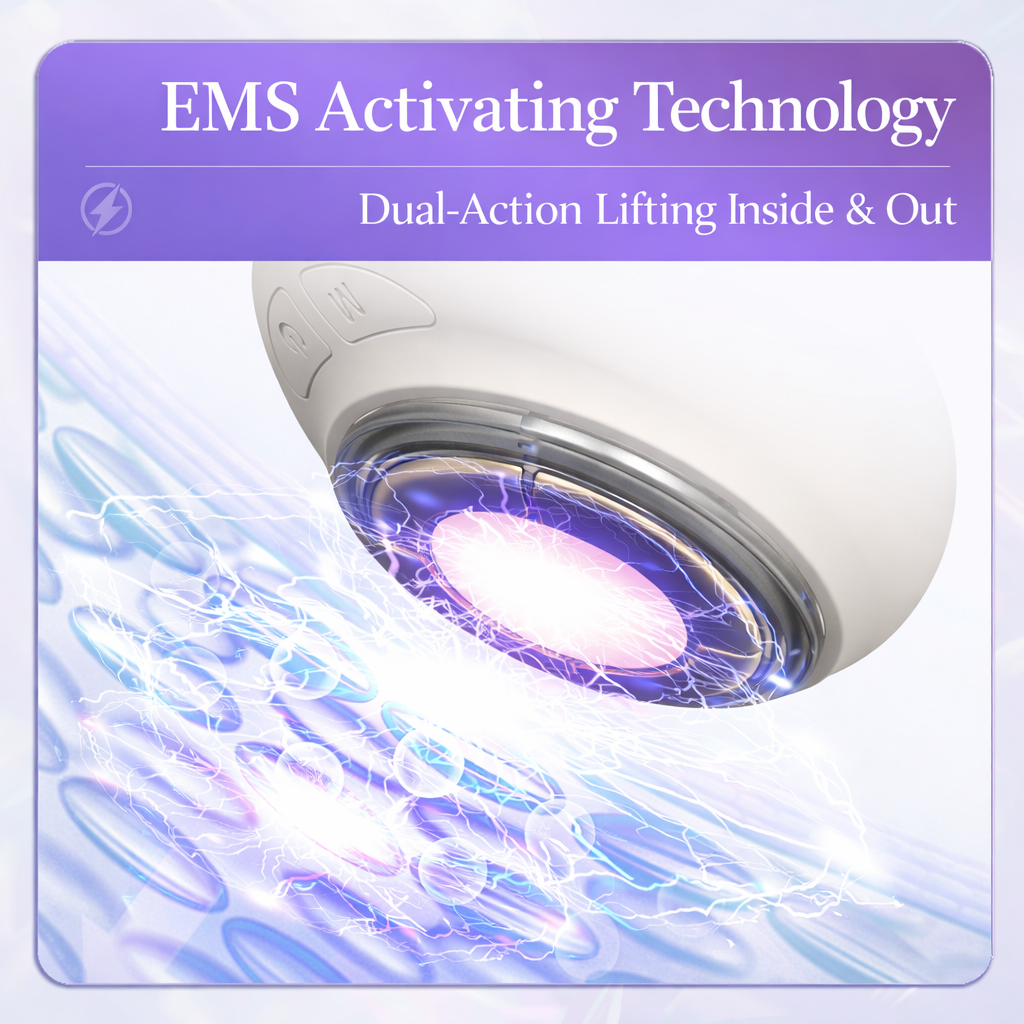 Jade Glow LED Facial Massager – 4 Light Modes for Lift & Glow