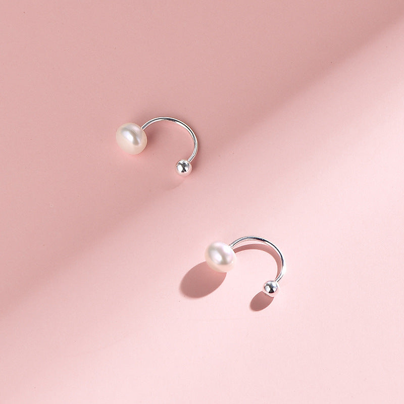 Sterling Silver Pearl Jacket Earrings