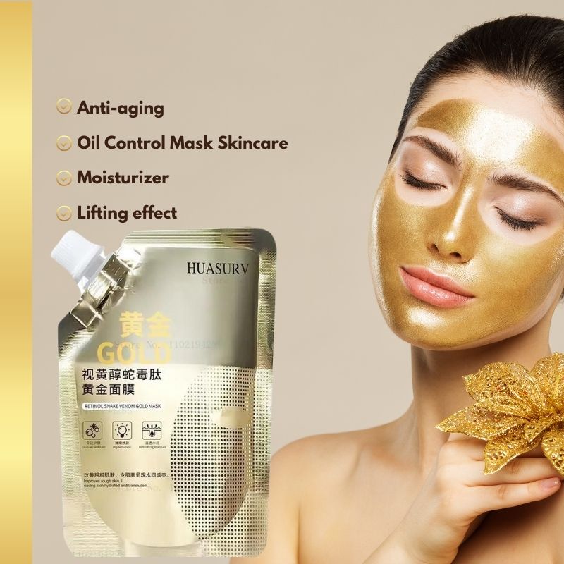 Retinol Snake Venom Peptide Gold Mask Moisturizing Skin Care