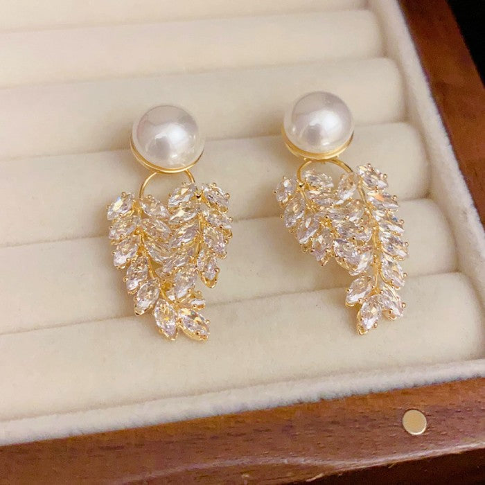 14K Gold-plated Dangle Earrings