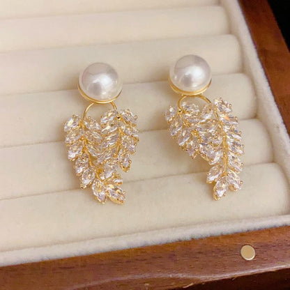 14K Gold-plated Dangle Earrings